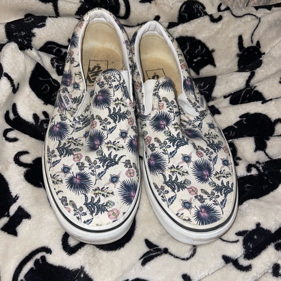 Vans Shoes - Vans Floral Canvas Slip-Ons